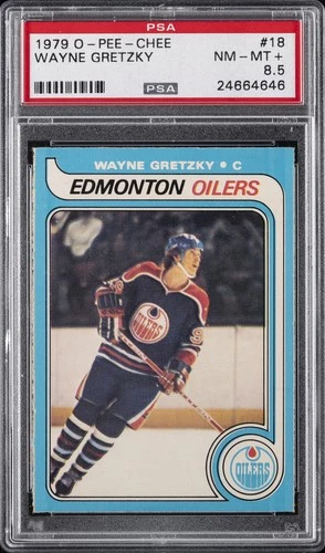 1979 O-PEE-CHEE #18 WAYNE GRETZKY ROOKIE RC PSA 8.5