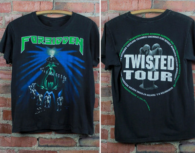 2 Sides Forbidden Band Twisted Tour Shirt Black Cotton Unisex S-5XL 1K1225