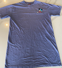 Vintage 80 s 90 s Disney Mickey Unlimited Purple embroidered pajama shirt