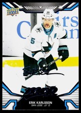 2022-23 Upper Deck MVP Blue Script Erik Karlsson #36 San Jose Sharks