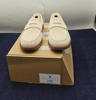 Rothy's Penny Loafer Conch Raffia Knit 359-013 US 7.5 Size Classic Loafer