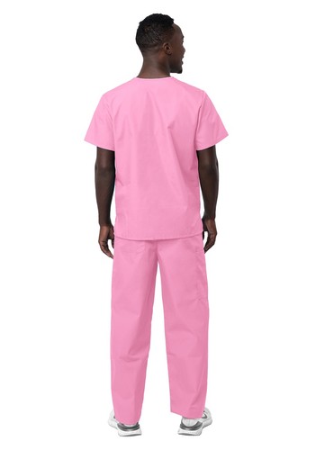 Sivvan Men Women Unisex Classic Scrub Set V-neck Top and pants Hospital Uniforms - Picture 23 of 112