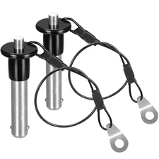 2Pcs 304 Stainless Steel Ball Locking Pins Push-Button Locking Quick Release ...