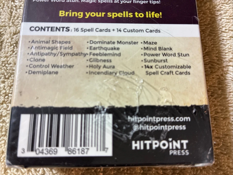 The Deck of Many: Animated Spells Level 8 Volume 1 Deck 全新未拆封 — 第 4/4 张图片