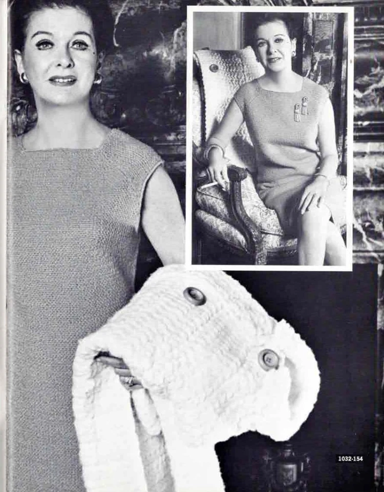 Knitting Pattern Book Joan Bennet Movie Star Fashions to Knit 1960's VTG Bernat - Image 2 of 4