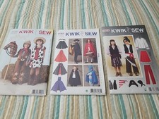 Kwik Sew 3 Patterns Children's Pirate, Cape, Cowgirl Boy Halloween 3804 Sz XS-XL
