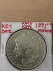 1891 Morgan Dollar $1 Coin Carson City hi grade 90% Silver SPITTING EAGLE error