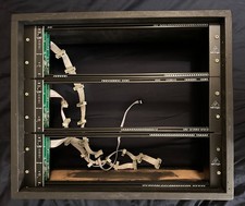 Handmade Powered Eurorack Case 9U x80hp Modular Synth Rack - 1 PSU faulty pls rd