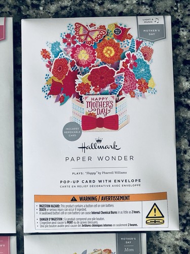 4 ~ Hallmark Paper Wonder ~ Design Pop-Up Card NUOVO ~ Festa della Mamma Amore - Foto 3 di 6