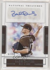 2020 Panini National Treasures Signatures 67/99 Zach Davies #S-ZD Auto 09hu