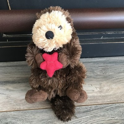Wild Republic Otter with Red Star Starfish Sea Otter Plush 10''