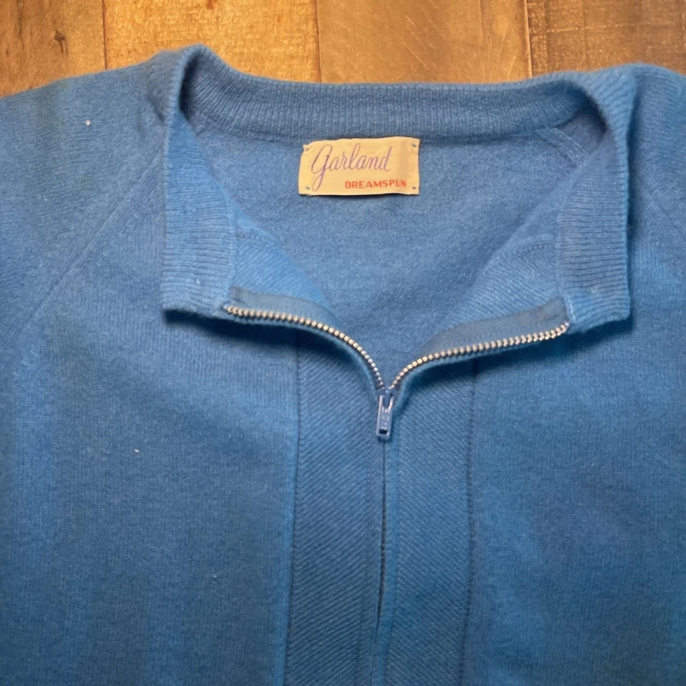 Suéter azul vintage años 50 Garland Dreamspun Foto 3 de 4
