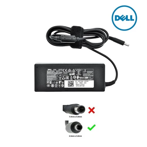 Dell AC Adapter 90W 4.62A 4.5mm Genuine