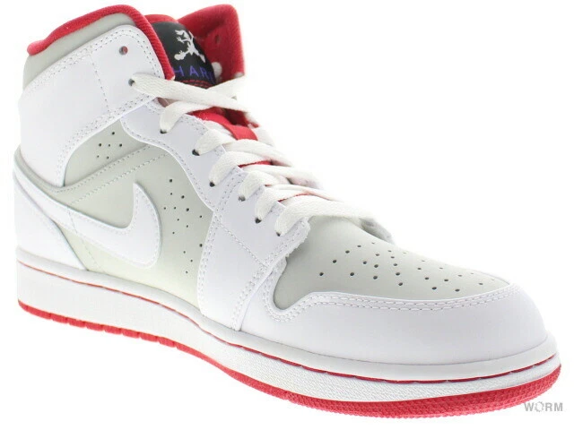 AIR JORDAN 1 MID WB 719551-123 white/true red-lght silver | eBay