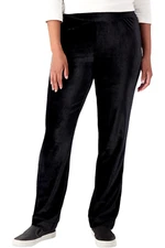 Isaac Mizrahi Live! Soho Ribbed Velour Straight Leg Pant