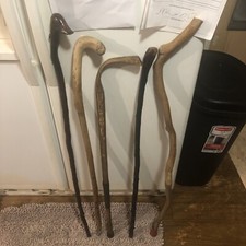 3 Irish Shallelagh And2 Vintage Canes