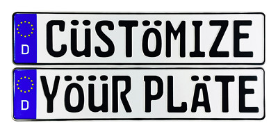 Custom European German License Plate - Customize Your Plate