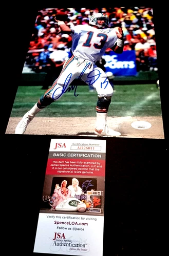 DAN MARINO Miami Dolphins SIGNED 8X10 Photo JSA COA b