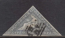 Cape Of Good Hope #5b VF Used **With Certificate**