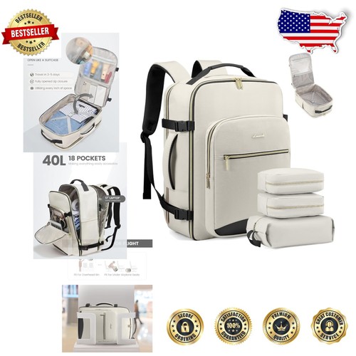 Versatile 40L Personal Item Backpack for Laptop & Travel - Perfect Gift Idea