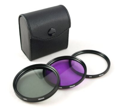 46mm UV & Polarisationsfilter CPL & FLD Filter für DSLR Foto Kamera Objektive