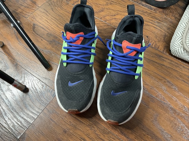 Nike React Presto GS Black Green Youth Womens Running Shoes Bq4002-006 Size 7y for sale online 