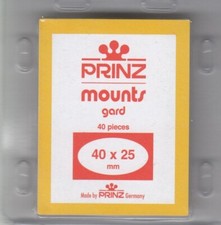Prinz/Scott Stamp Mounts 40x25 mm Clear For US Commemorative Horizontal 40 Pcs