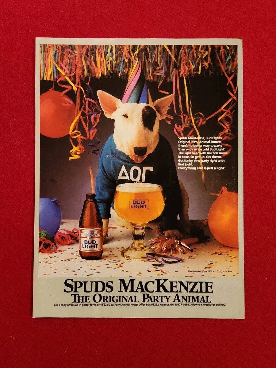 Spuds Mackenzie In Collectible Beer Print Advertising for sale | eBay