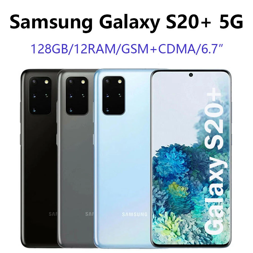 Open Box Samsung Galaxy S20 / S20+ PLUS 5G 128GB Unlocked GSM+CDMA