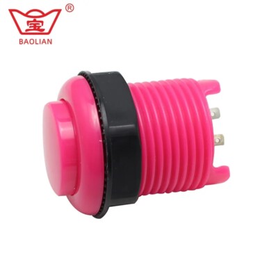 Baolian 28mm Round Convexity Push Button (Plug-In Style) Game Machine Accesso