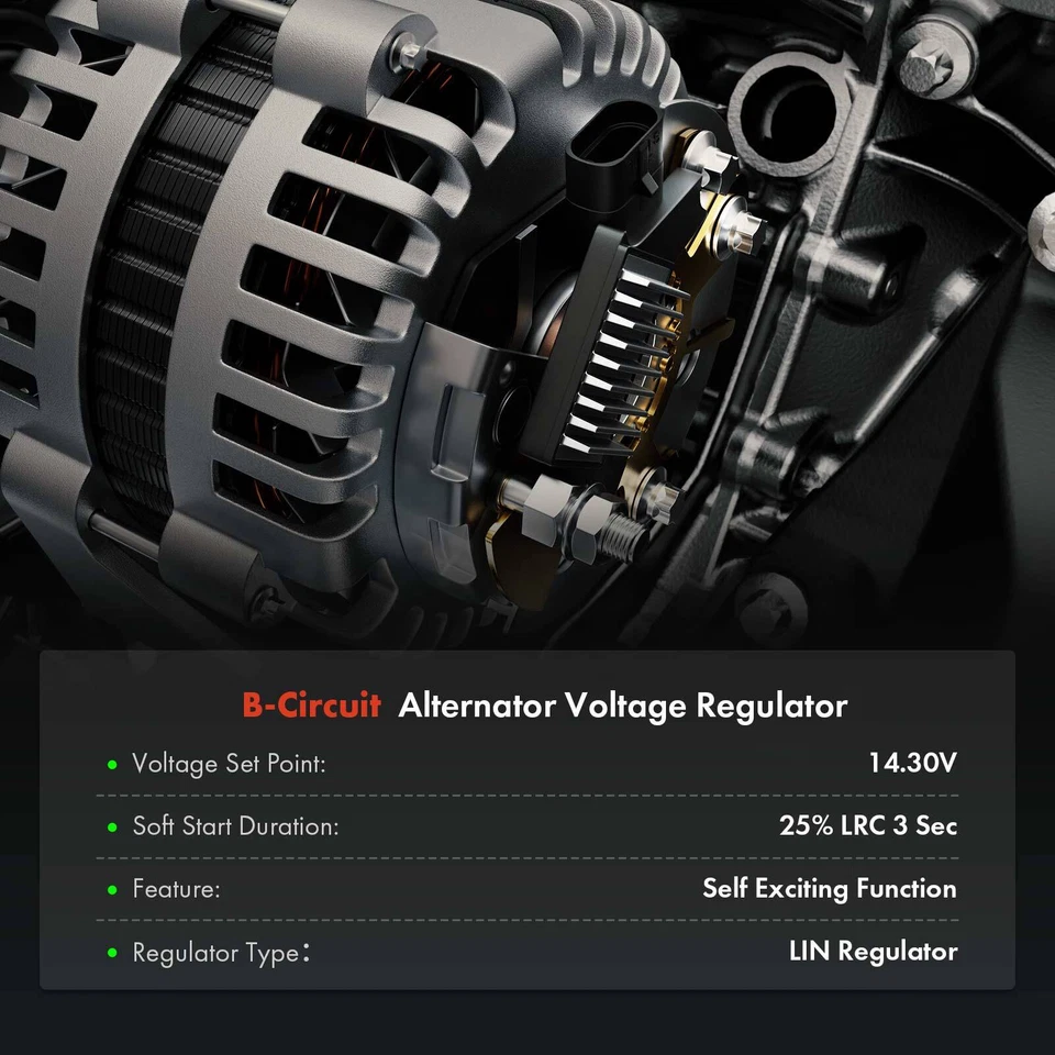 Alternator Regulator for Audi A4 2013-2014 Q5 2013-2015 A5 A4 Quattro Q5 S4 S5 - Image 2 of 4