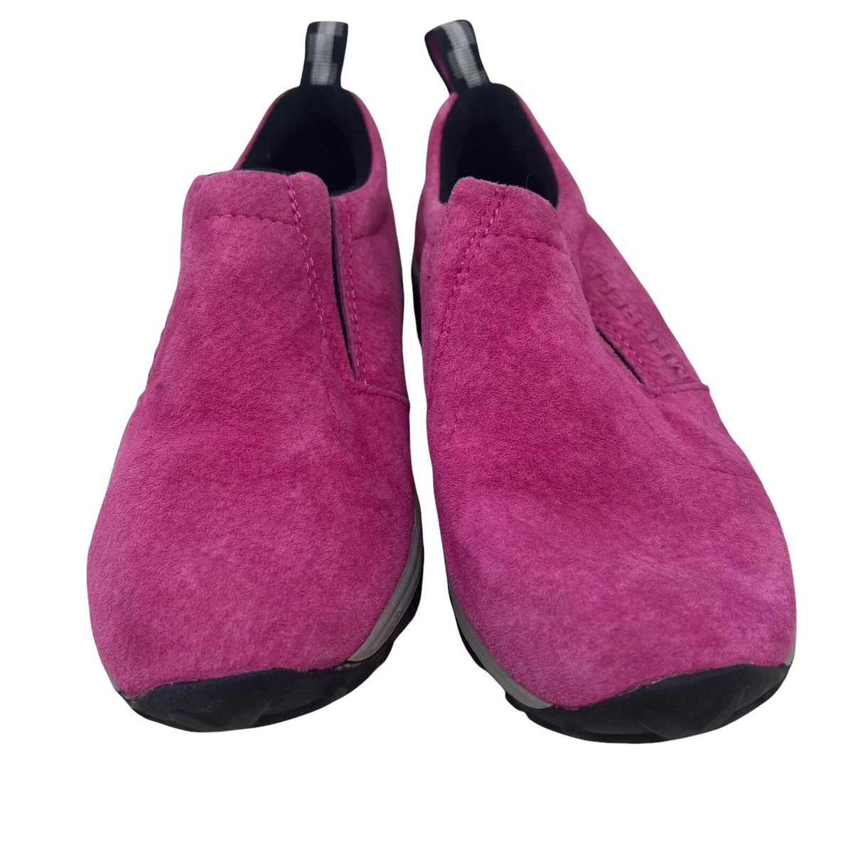 Merrell Jungle Moc Kids Size 4 Girls Youth Pink Suede Slip