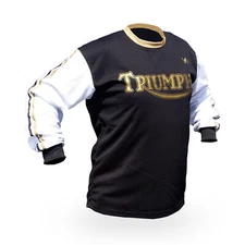 Vintage Style Triumph Motocross Jersey MX Enduro AHRMA motorcycle flat track 
