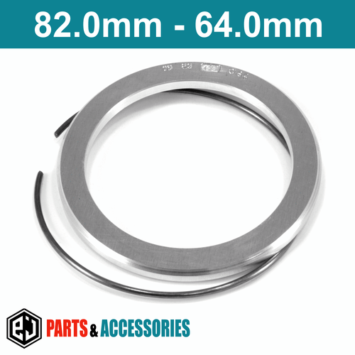 82.0-64.0 Spigot Rings FULL SET aluminium spacers Hub Rings for Alloy BBS wheels - Picture 6 of 6