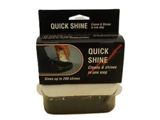 Lot of 2 Quick Shine Shoe Sponges, Dual Surface, One Step Clean & Shine, Allied