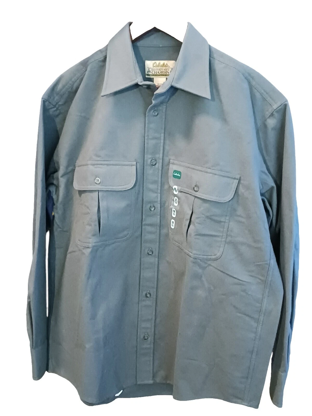 Cabela's Cotton Long Sleeve Solid Casual Button-Down Shirts for Men