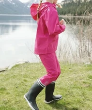 ❤️ NWT Hanna Andersson Pink Lightweight Active Waterproof Pants Size 140 (US 10)