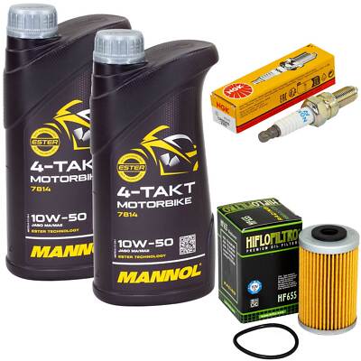 Inspektion für KTM EXC-F 250 SX-F 250 SX-F 450 2007-11 Set Öl Ölfilter Zündkerze