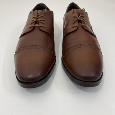 Cole Haan Brown Leather Brogue Cap Toe Derby Oxford Grand OS  display picture 1