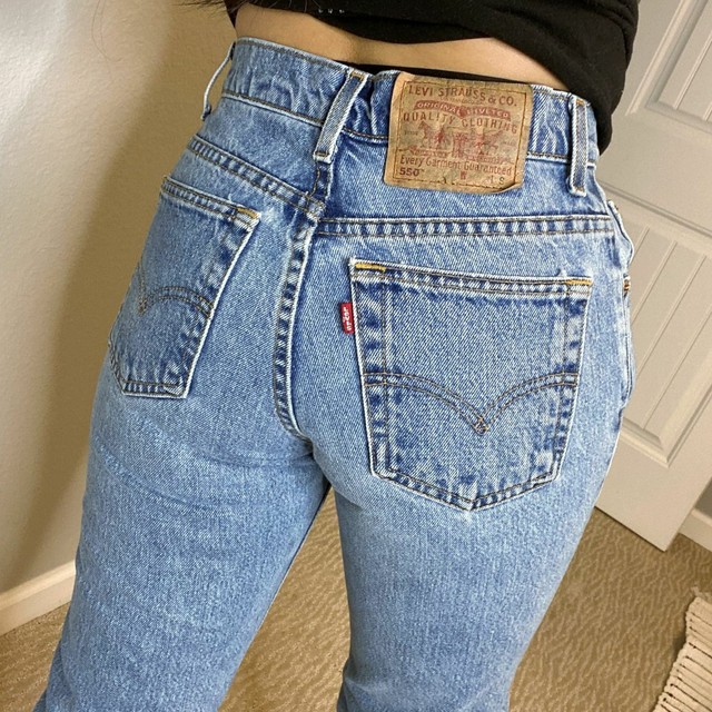 Levi's 550 Plus Size 22 M Classic High Rise Tapered Stretch Women's Mom Jeans | eBay