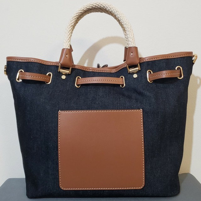 Michael Kors Large Denim Bucket Bag W 
