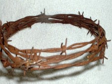 Vintage Old Barb Wire - Artistically Oxidized Rusty  -  Barbed Fence Wire