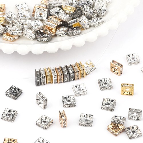 50pc/Lot 6mm 8mm 10mm AB Color Rhinestone Ball Shape Loose Beads Metal Crystal - Picture 4 of 65