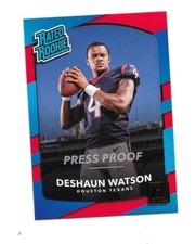 2017 Donruss Rated RC Press Proof Red SP Deshaun Watson Cleveland Browns #345