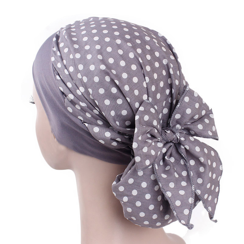 Muslim Women's Chemo Cap Beanie – Hair Loss Turban, Head Scarf, Hijab (Floral, One Size, Polyester/Cotton)