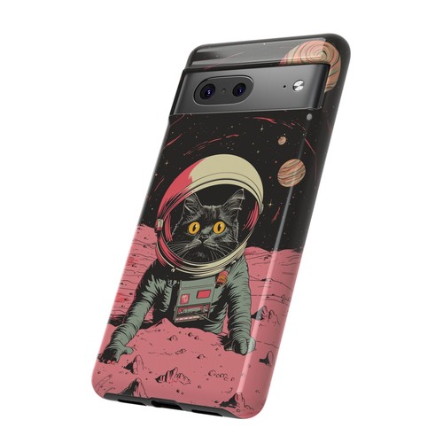Astronaut Cat Space Kitty Retro - Phone Ink Cover Case for iPhone Galaxy Pixel - 第 152/278 張圖片