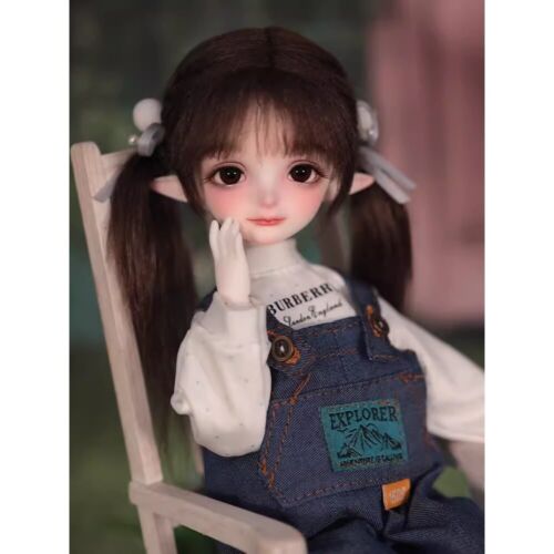 1/6 BJD Doll SD Resin Joint Eyes Face Makeup Clothes Cute Girl Doll Full Set Toy - Picture 3 of 6