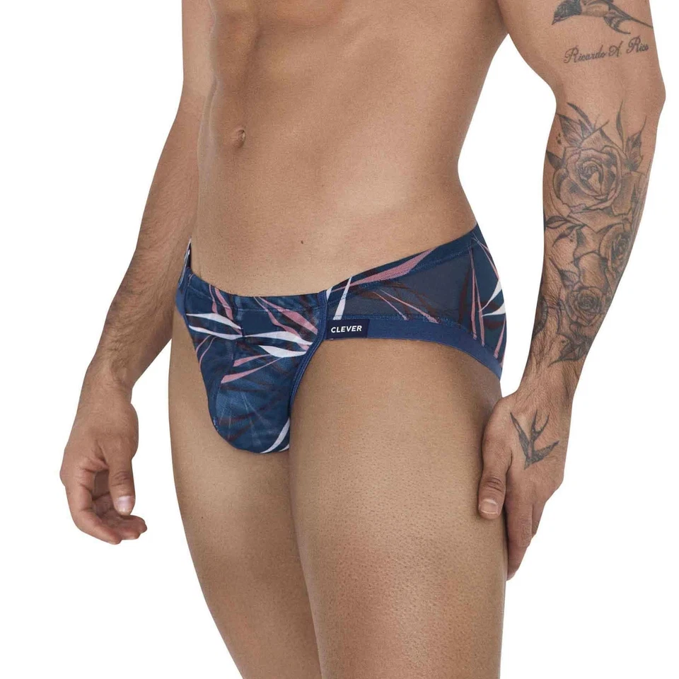 Clever Moda Continental Brief mens underwear bikini male slip mesh low rise - Image 2 of 3