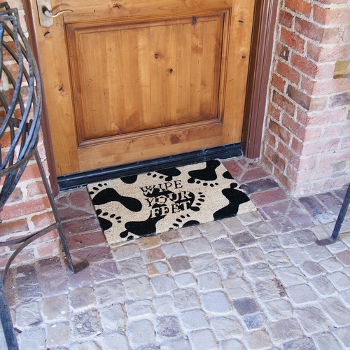 Rubber-Cal "Wipe Your Feet, Please" Coir Mat, 18 x 30-Inch - Picture 5 of 5
