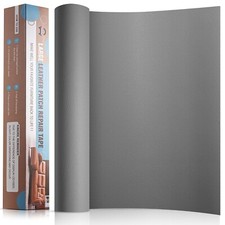 Self Adhesive Leather Repair Patch Kit 16" x 31.5" Leather Repair Tape Dark Gray